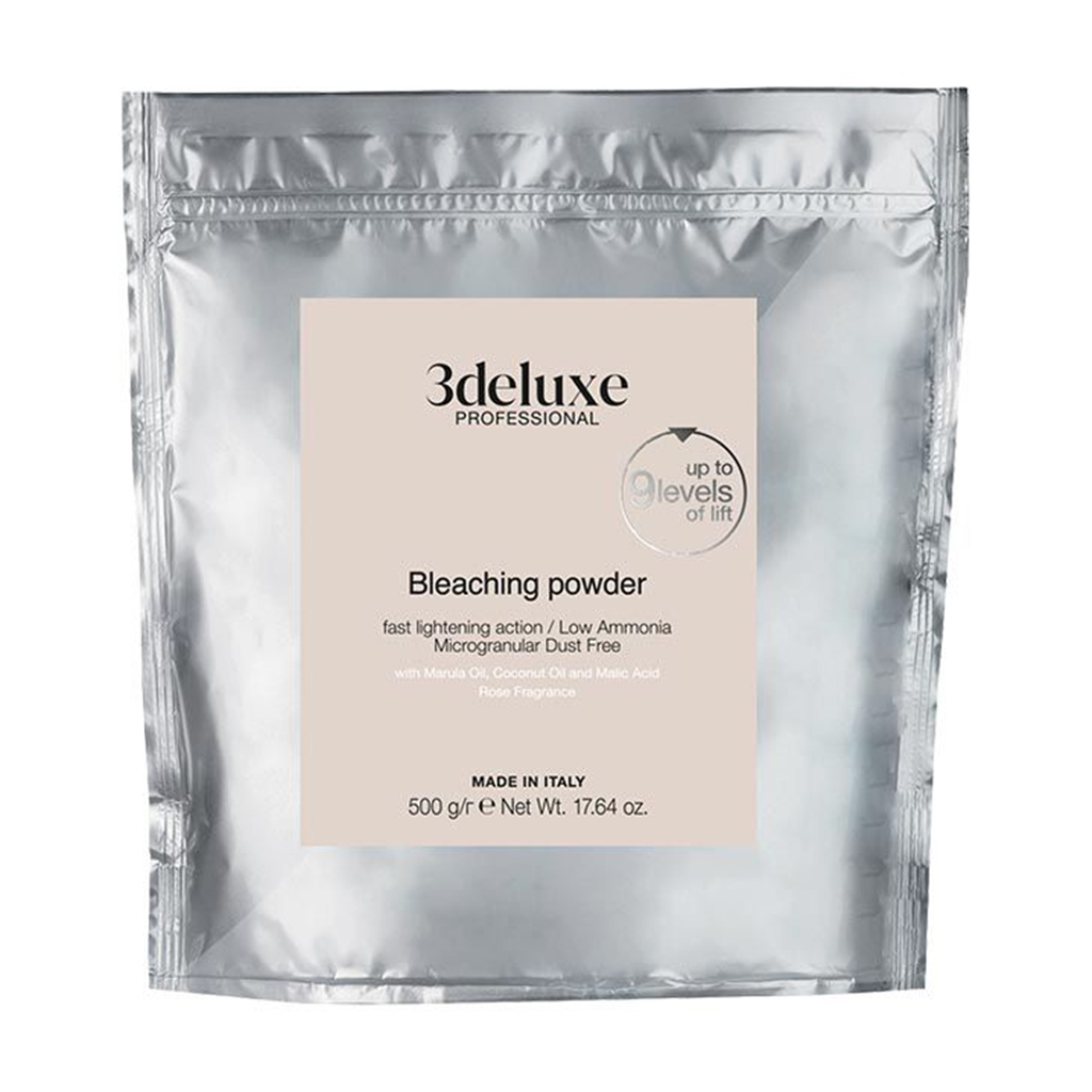 Освітлювальна пудра для волосся 3DeLuXe Bleaching Powder 9 Levels, 500 г